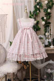 The Kittens In The Frame~ Sweet Lolita Printed JSK High Waist Pink Size S - In Stock
