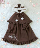 Mr Wolf's Little Red Hooded Girl Embroidery Coat + Hooded Cape -OUT