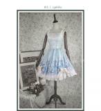 Ista Mori Bunny Alice Prints Chiffon Lolita Jumper Dress Version I