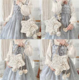 Repair of Love/Star~ Sweet Lolita Fur Hand Bag/Cross-body Bag