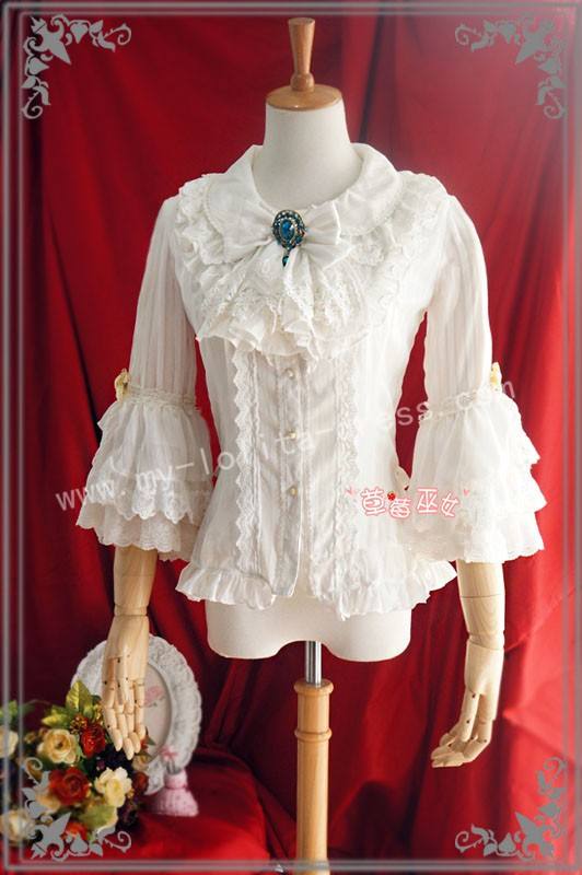 Sweet Babydoll Collar White Lolita Blouse