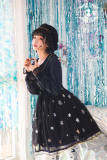 Snowflakes- Vintage Embroidery Lolita OP Dress Custom Tailor Avaiable -out