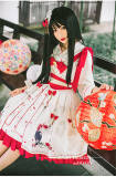 Mirror Flower~Kimono Style Lolita JSK -out