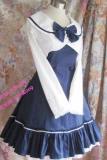 College Style Navy Blue Lolita Jumper Dress  + Mini-Coat Set
