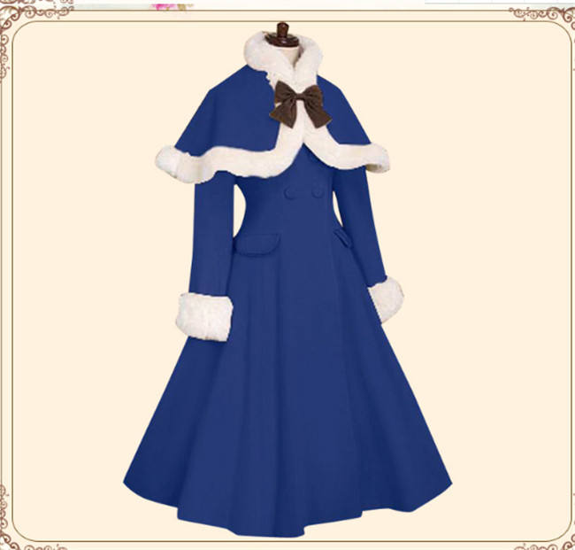 Lolita Princess Winter Double-breasted Coat&Cape