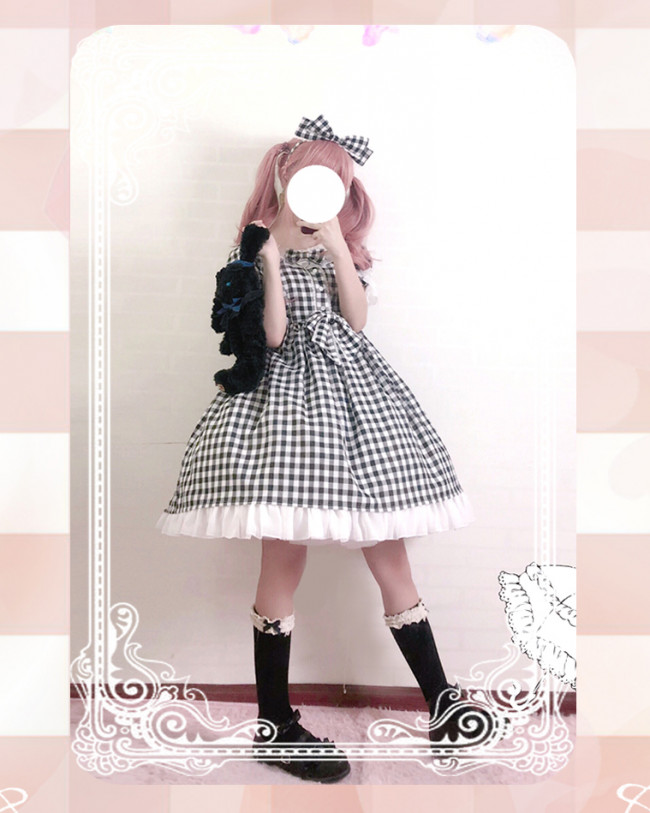 Little Bear Shop ~ Plaid Lolita Dress