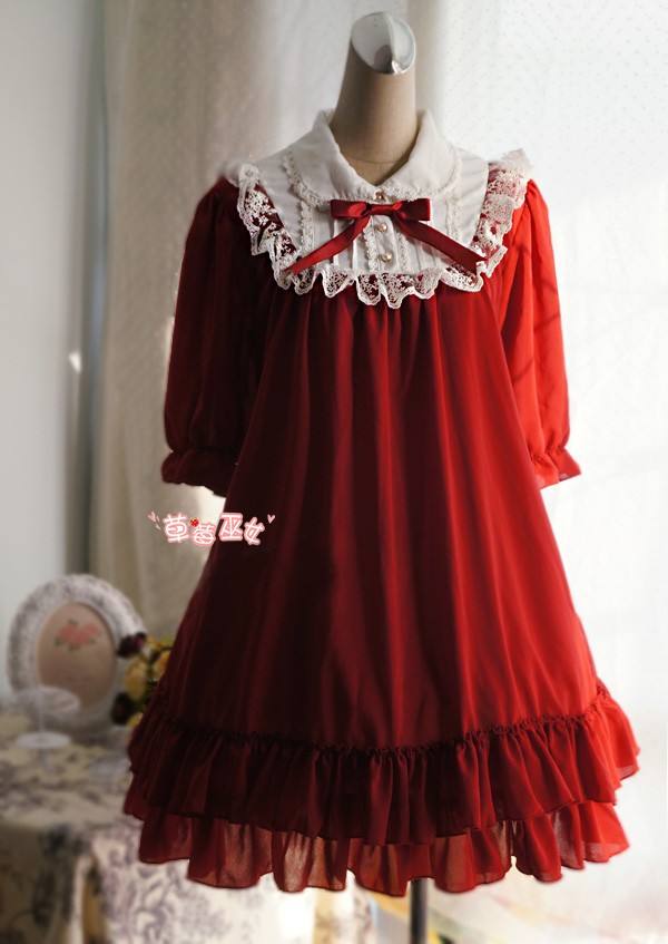 Cute Doll Chiffon Lolita Dress