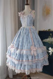 Cream Mille Crepes Vintage Lolita JSK(Long Version Available) - In Stock