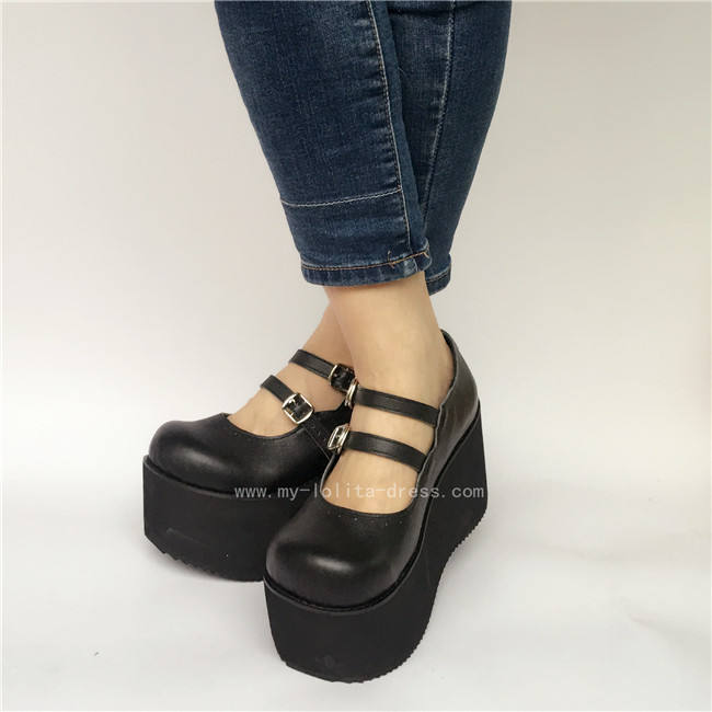 Double Straps Lolita Shoes