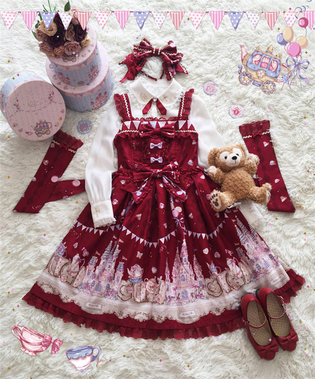 Sugar Carnival- Gold-stamping Pure Cotton Lolita JSK
