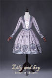Lily And Key~ Classic V-neck Lolita Long Sleeves OP Dress -Pre-order Closed