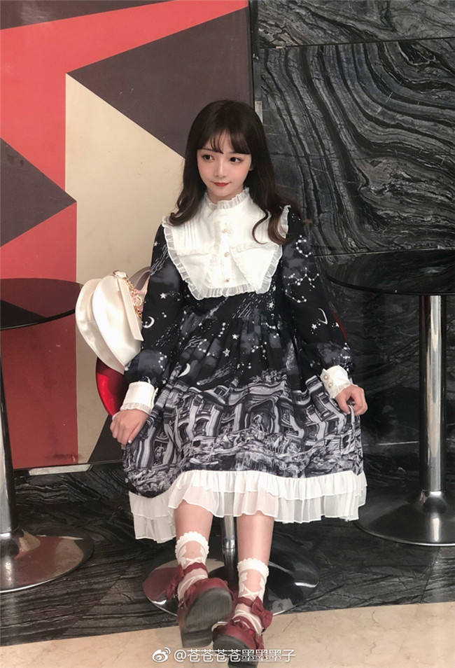 Theological Seminary~ Vintage Lolita OP Dress -Ready Made