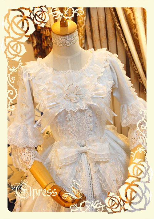 Elpress L Umbrella Leaf Lolita OP Dress out