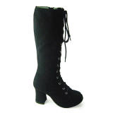 Black Velvet Lolita Boots