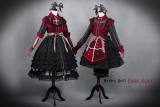 Dark Alice~ Lolita Fullset[--OP Dress + Apron + Bloomer + Headbow--]-OUT