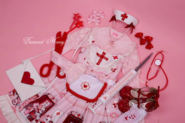 Doll Hospital~ Lolita Printed JSK Dress -out