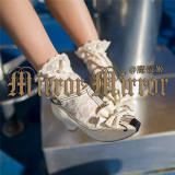 Mirror Mirror -Memorial song- Violin Embroidery Lolita Shoes - In Stock