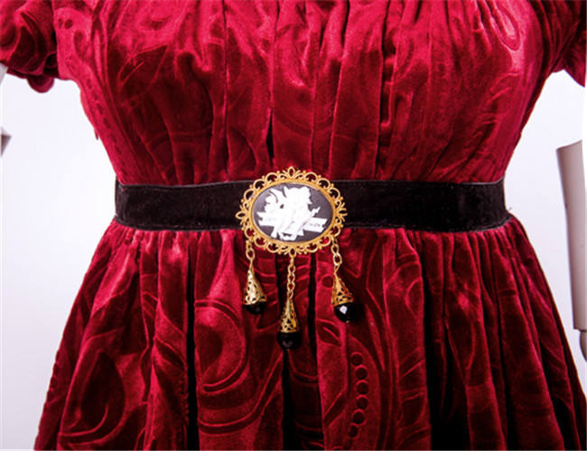 Juliet~ Gothic High Waist Jaquard Lolita OP