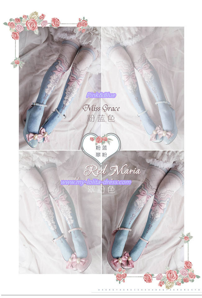 Miss Grace ~Vintage Double-sides Lolita Tights