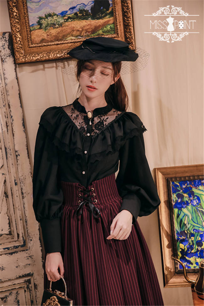 Alpine Maiden ~ Vintage Lolita Long Sleeves Blouse -Pre-order
