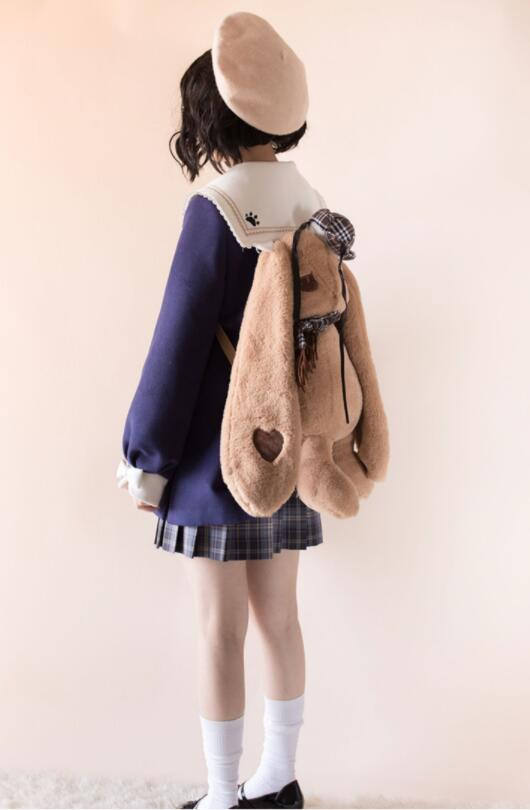 Penny House White Bear Lolita Coat -Ready Made