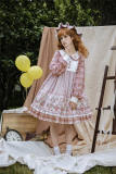Puppet Bear&Strawberry Field Sweet Lolita OP-Pre-order Closed