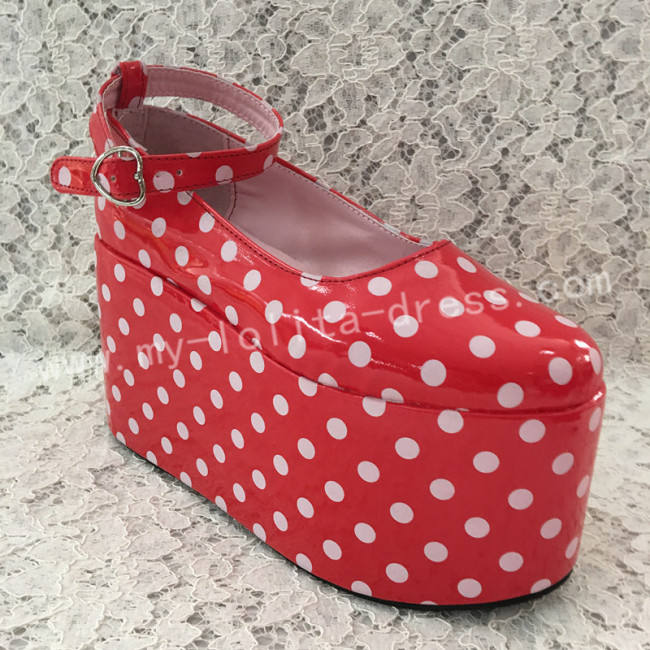 Lady's Sweet Cream White Lolita High Platform