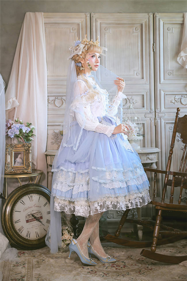 Flower Feast In Spring~ Elegant Lolita JSK Bridal Design -out
