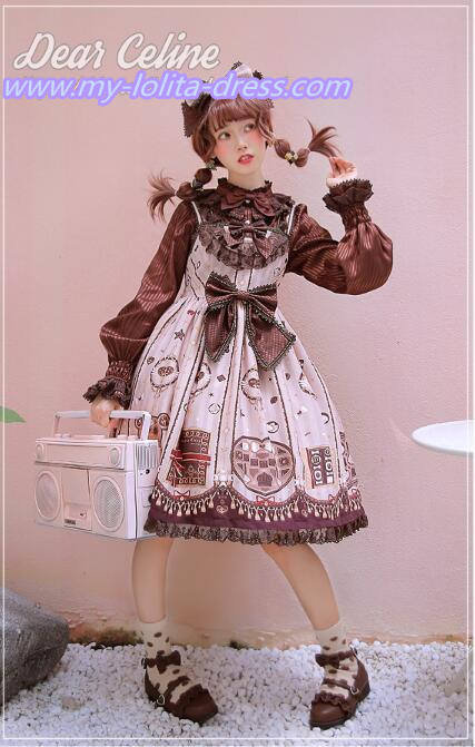 Valentine's Chocolate~ Sweet Lolita OP/JSK -Ready Made