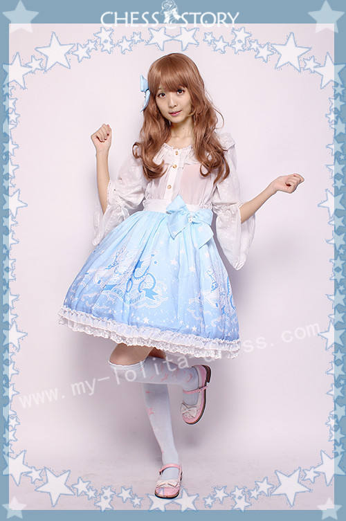 Chess Story ~Dreamy Starry Night~ Lolita Skirt