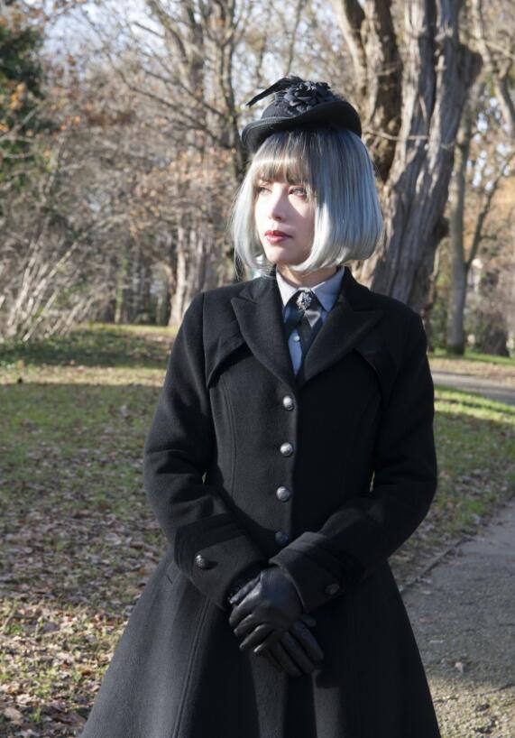 Time~ 2018 Winter Slim Wool Coat -out