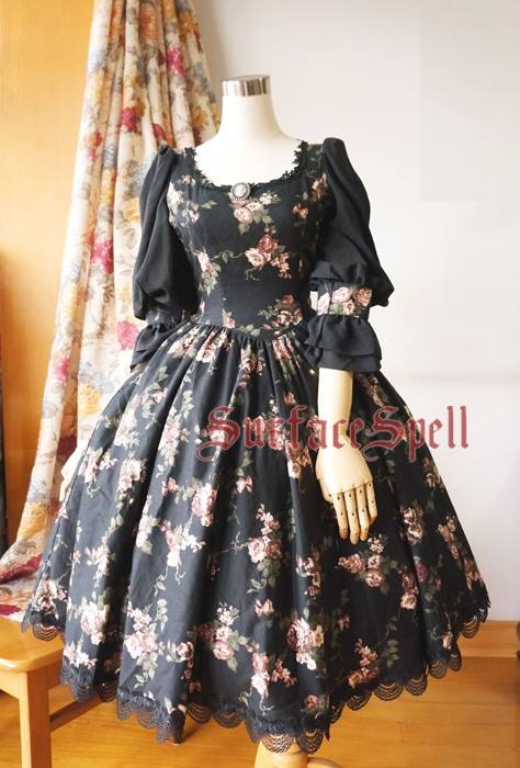 Surface Spell Black Gothic Lolita Dress - Multiple colors