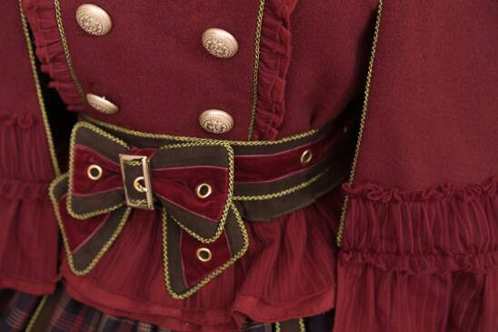 Little Red Riding Hood~ Classic Lolita Fish-bone Skirt + Blouse+Cape-Pre-order Closed