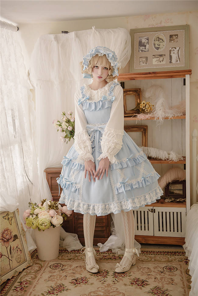 Little Dipper Cream Crispy~ Classic Lolita JSK Dress -Ready Made