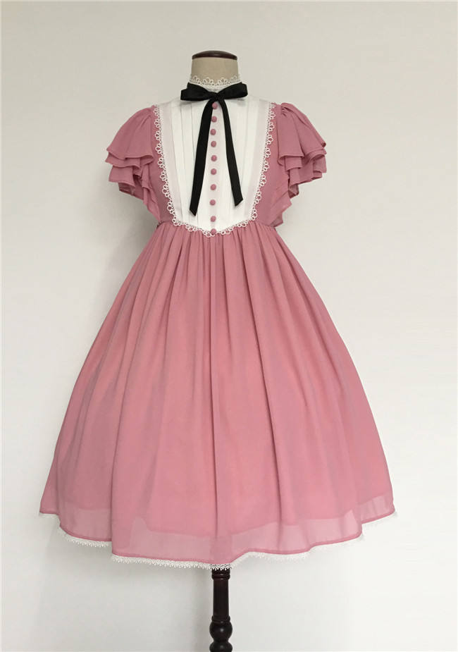 Memory of Floria~ Vintage Lolita OP Short/Long Version-Ready Made