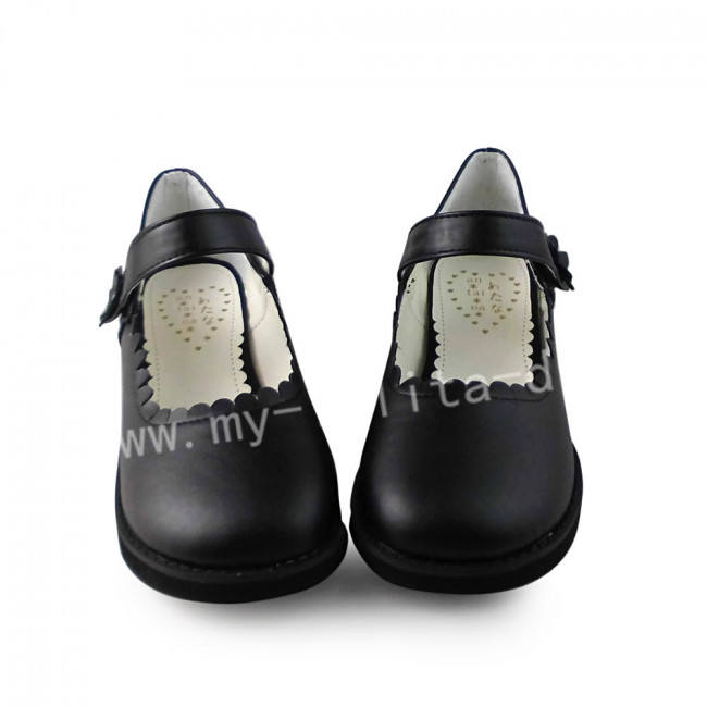 Black Sweet Lolita Flats Shoes