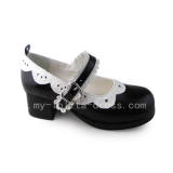 White Trim Sweet Lolita Girls sandals