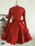 Vintage Gothic Lolita Long Sleeves OP Dress  -out