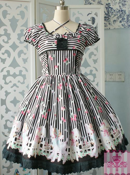 Dream of Lolita Sheep Garden OP Dress $68.99--One Piece Dress - Dresses &  JSKs