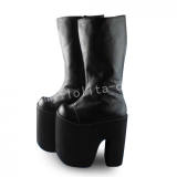 Black Square Heels Lolita Boots O
