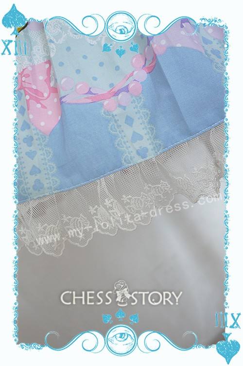 Chess Story Alice's Mad Tea Party Sweet Lolita Salopette