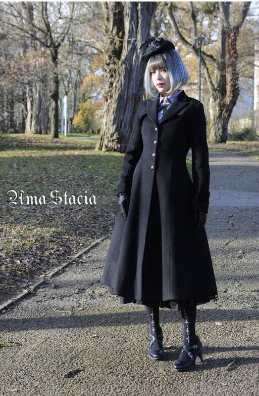 Time~ 2018 Winter Slim Wool Coat -out
