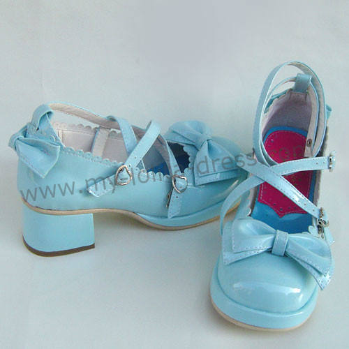 Coffee Bow Lolita Shoes
