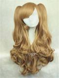 Sweet Blonde Lolita long Curls Wig with Removable Ponytails
