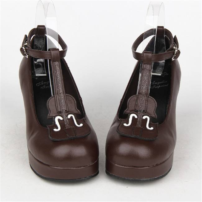 Angelic Imprint- Elegant Violin-shaped Straps Lolita Heels Shoes