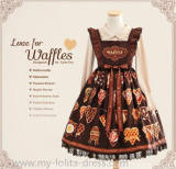 Love for Waffles ~ Sweet Lolita Jumper -2 Versions Ready Made