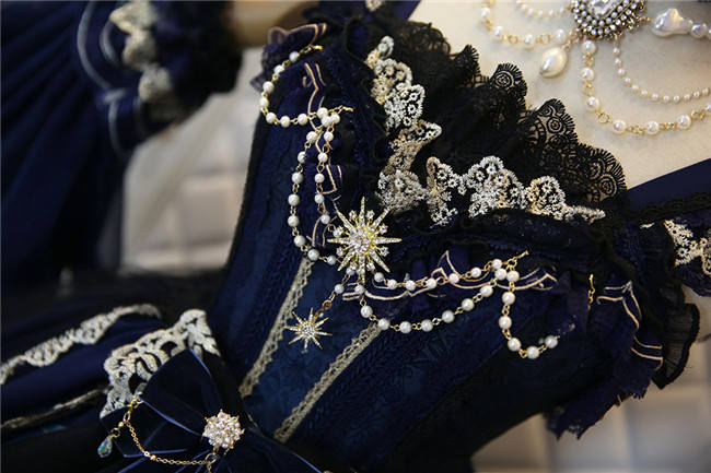 Nine Ode ~Nation of Dawn & Dusk Elegant Normal Waist Lolita JSK - In Stock
