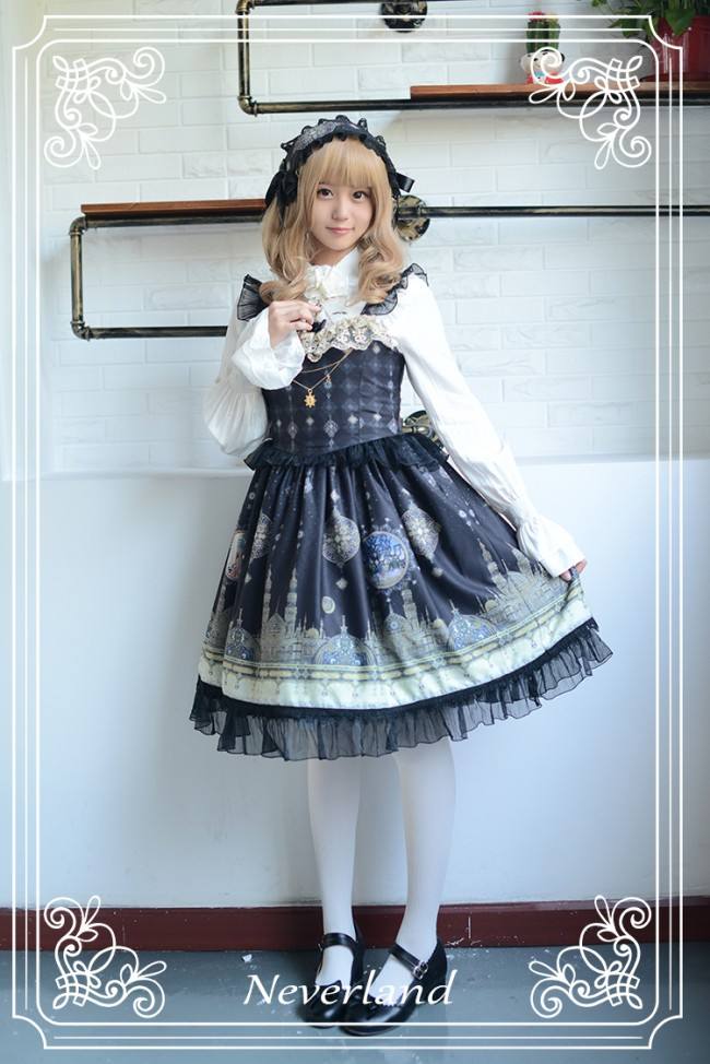 Neverland Lolita ~Arabian Nights~ High Waist Lolita JSK with Pendant