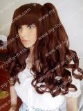 Chocolate Brown Long Curly Lolita Wig - In Stock