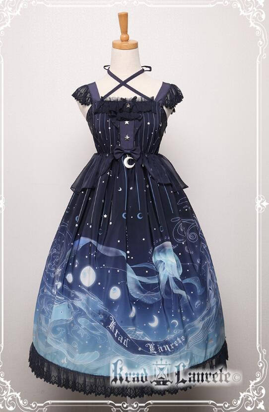 Lost in Sea Blue~ Lolita OP/JSK Short Version/Long Version -Pre-order Closed